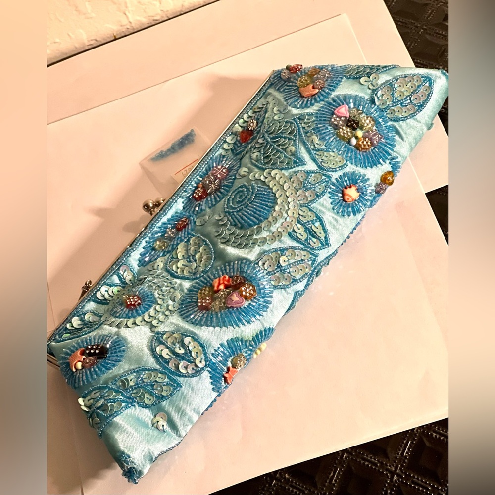Seashell  clutch bag 1980 vintage collection seashells